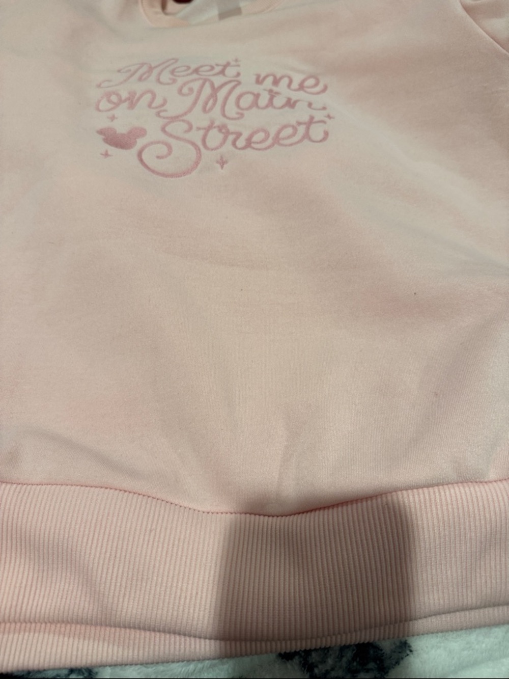 Disney Light Pink Glitter 'Meet Me on Main Street' Crewneck - Picture 4 of 4